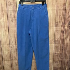 Lands’ End size 10 Tall vintage corduroy pants blue high waist