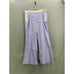 Anthropologie x Maeve linen side button Flare Wide Leg trousers Size 16 Lilac Pu