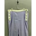 Anthropologie x Maeve linen side button Flare Wide Leg trousers Size 16 Lilac Pu