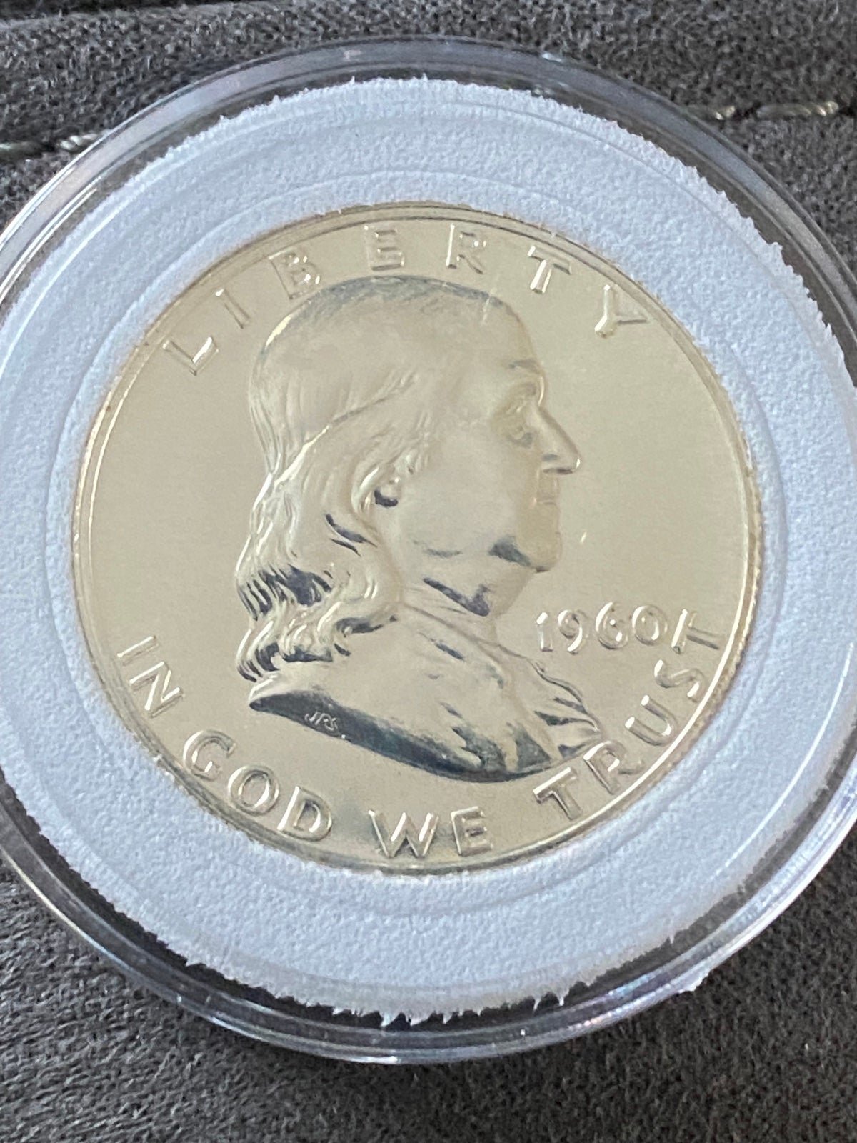 1) 1960 BEN FRANKLIN COIN MIRRO FINISH