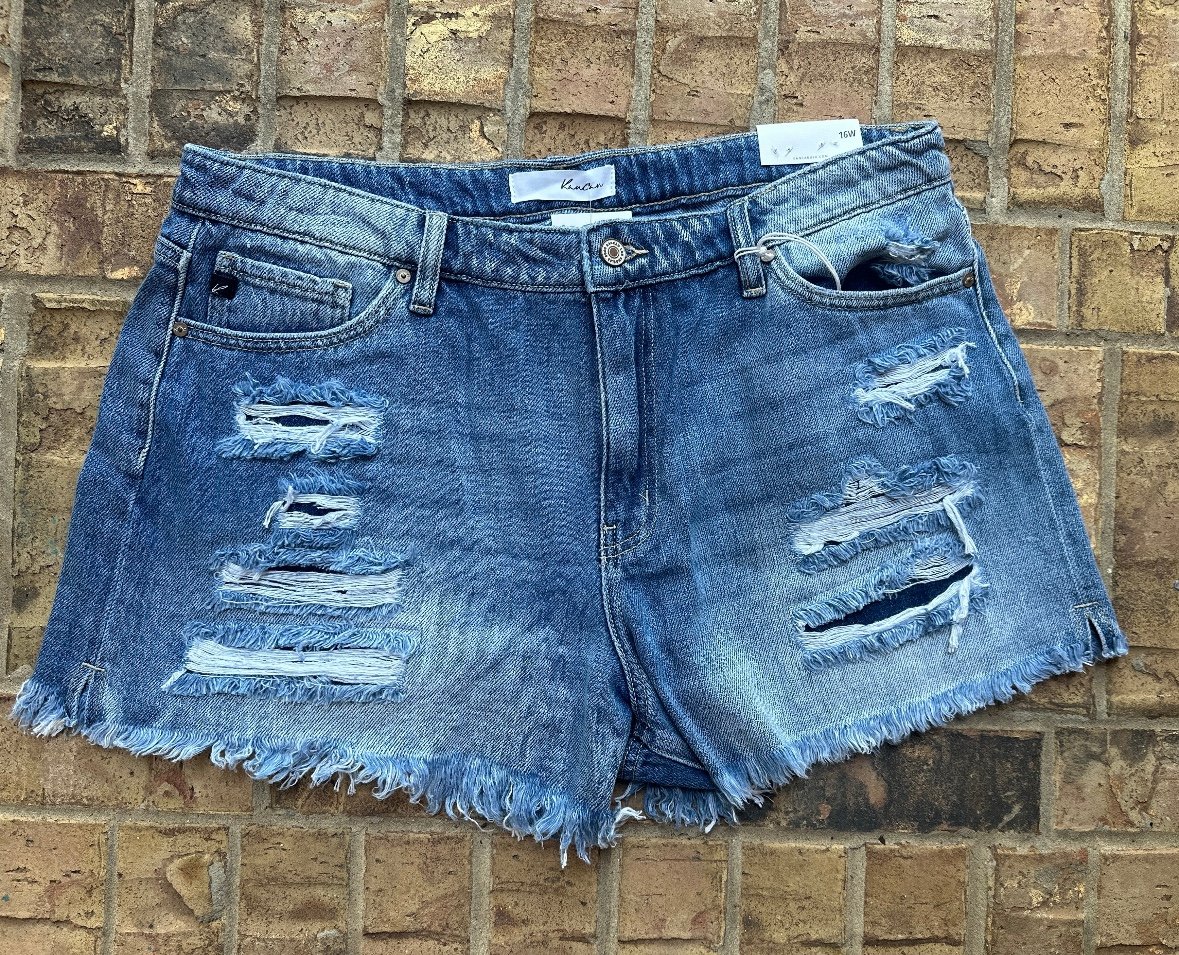 KanCan High Rise Shorts 16W