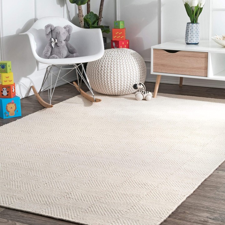 nuLOOM Hand Woven Ago Wool Area Rug, 7' 6 x 9' 6\