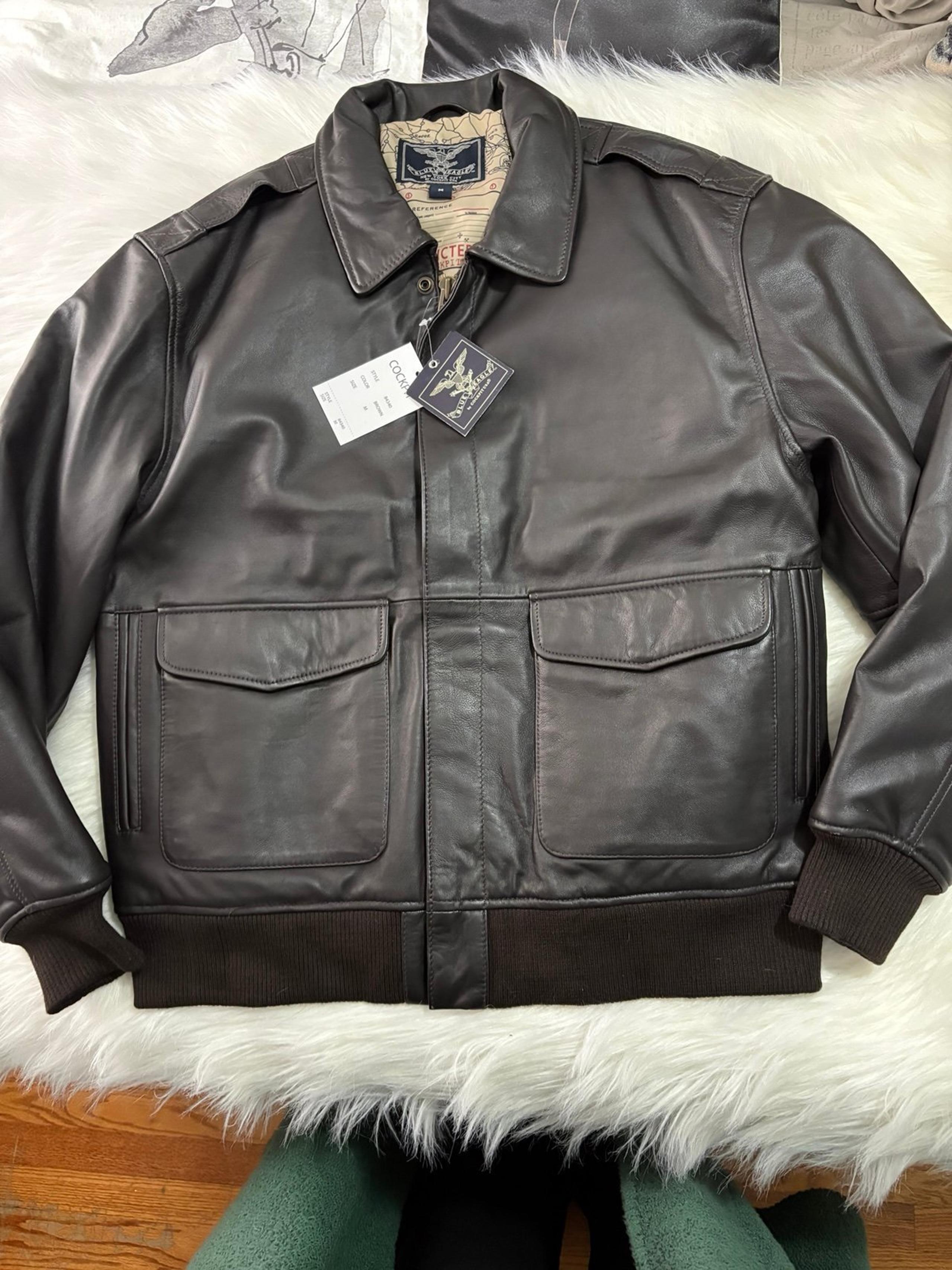 The Army corps leather Flight Jacket