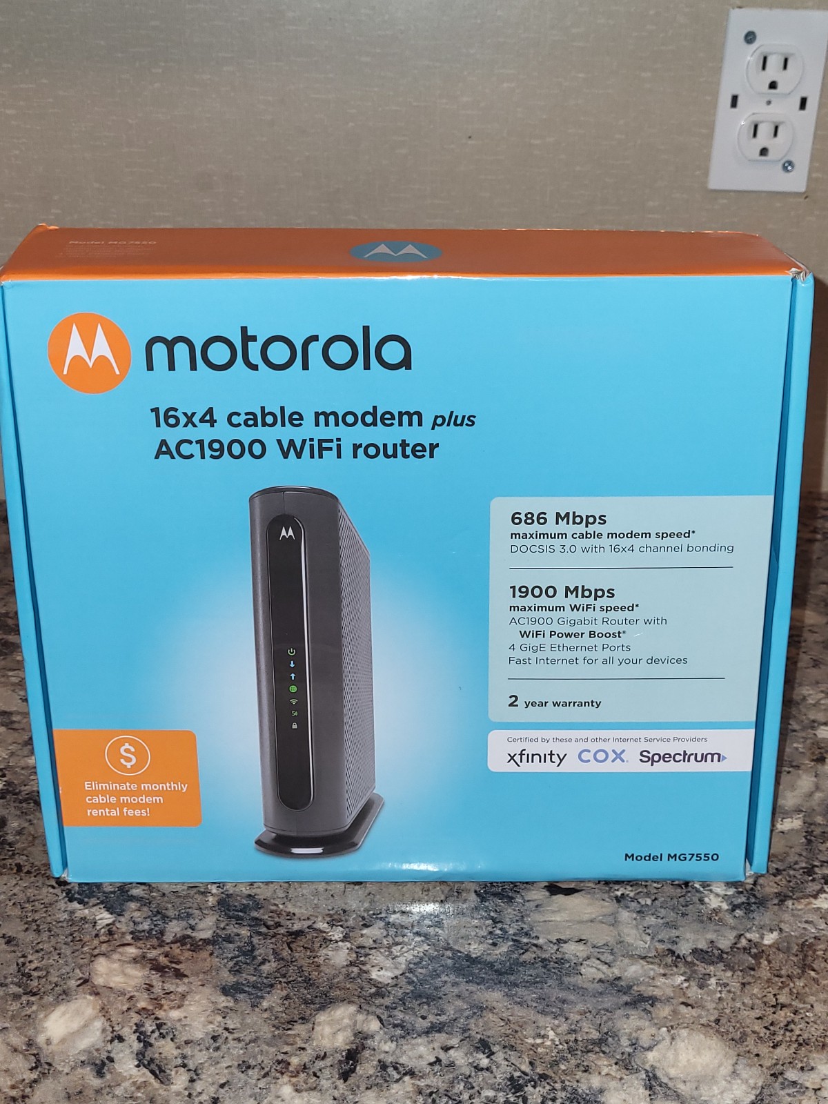 Motorola MG7550 Modem WiFi Router