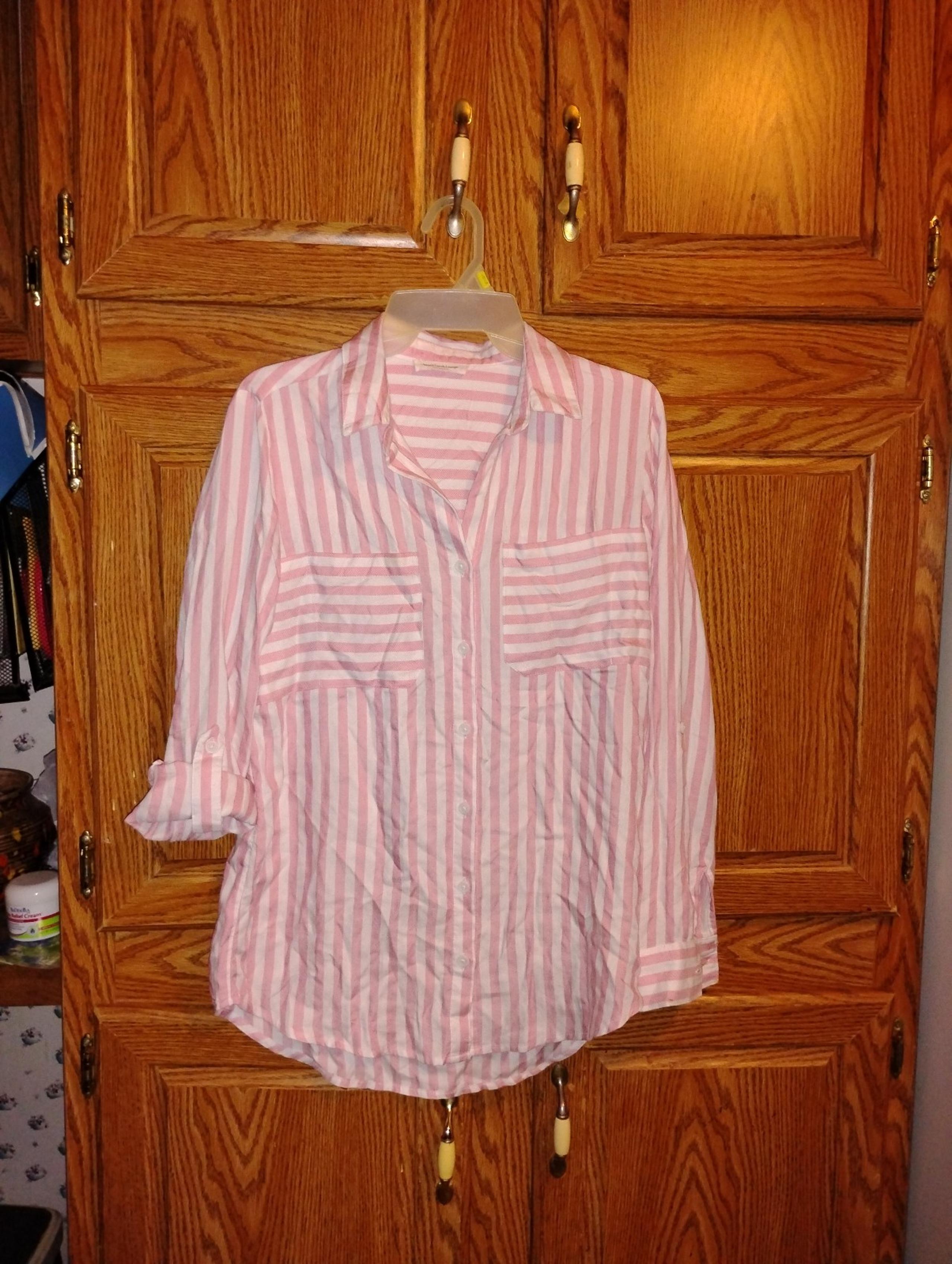 Beach lunch lounge oversized button down shirt with pockets