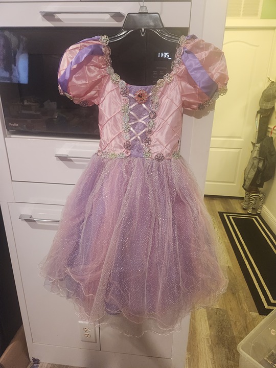 Disney Cruise Princess Minnie Mouse dress Halloween costume size Medium 7/8