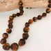 Vintage Bakelite Swirl bead chunky necklace