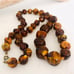 Vintage Bakelite Swirl bead chunky necklace