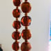 Vintage Bakelite Swirl bead chunky necklace