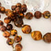 Vintage Bakelite Swirl bead chunky necklace
