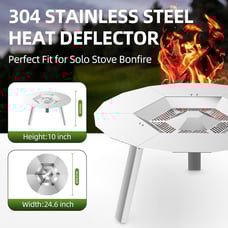 Heat Deflector for Solo Stove Bonfire 19.5\