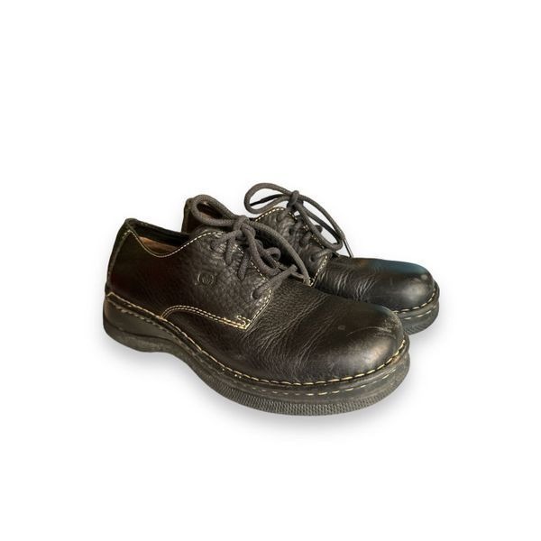 BORN full grain leather lace up chunky Oxford shoe unisex men’s 7.5 women’s 8