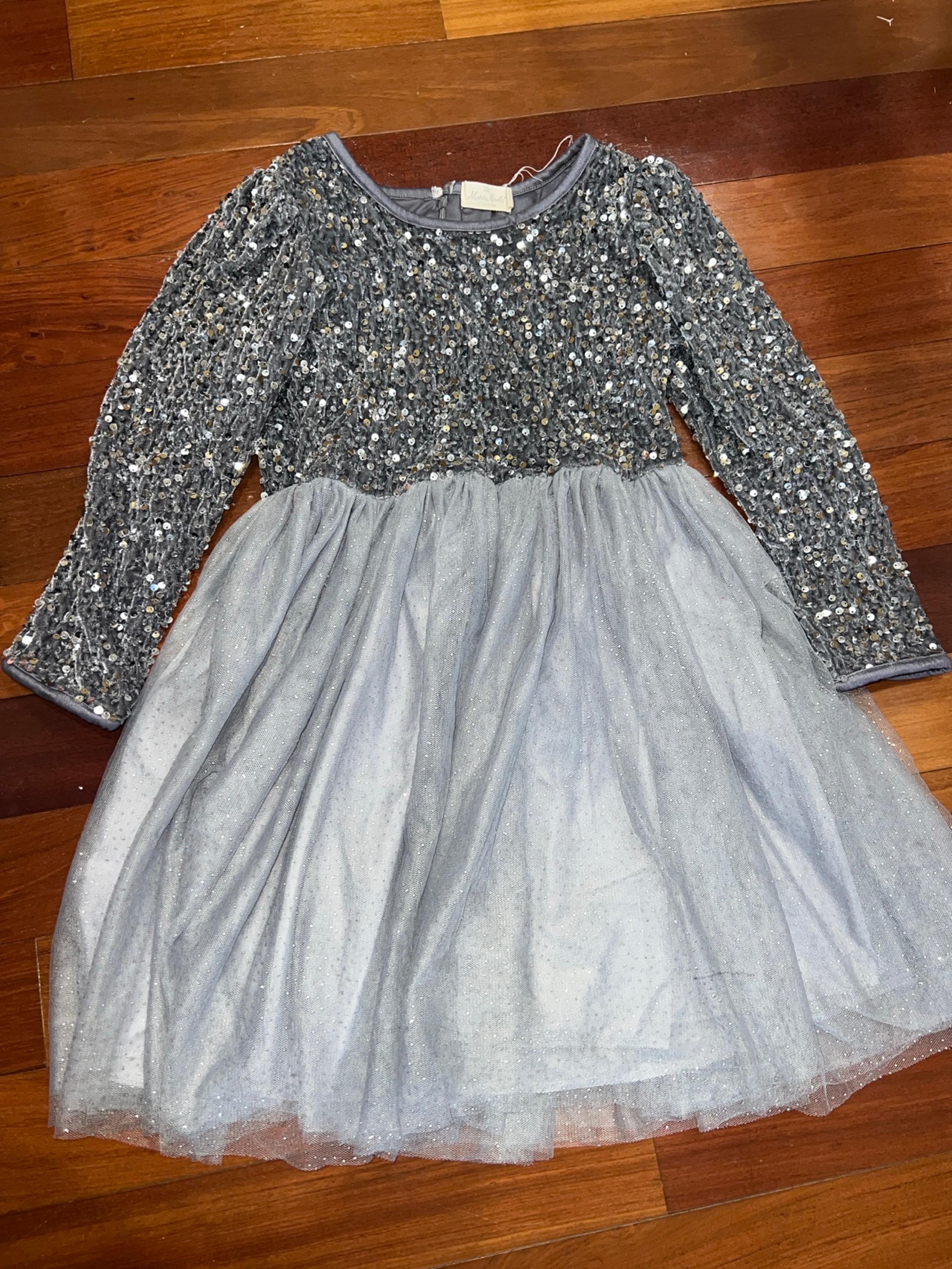 Silver Sequin Sparkle Dress