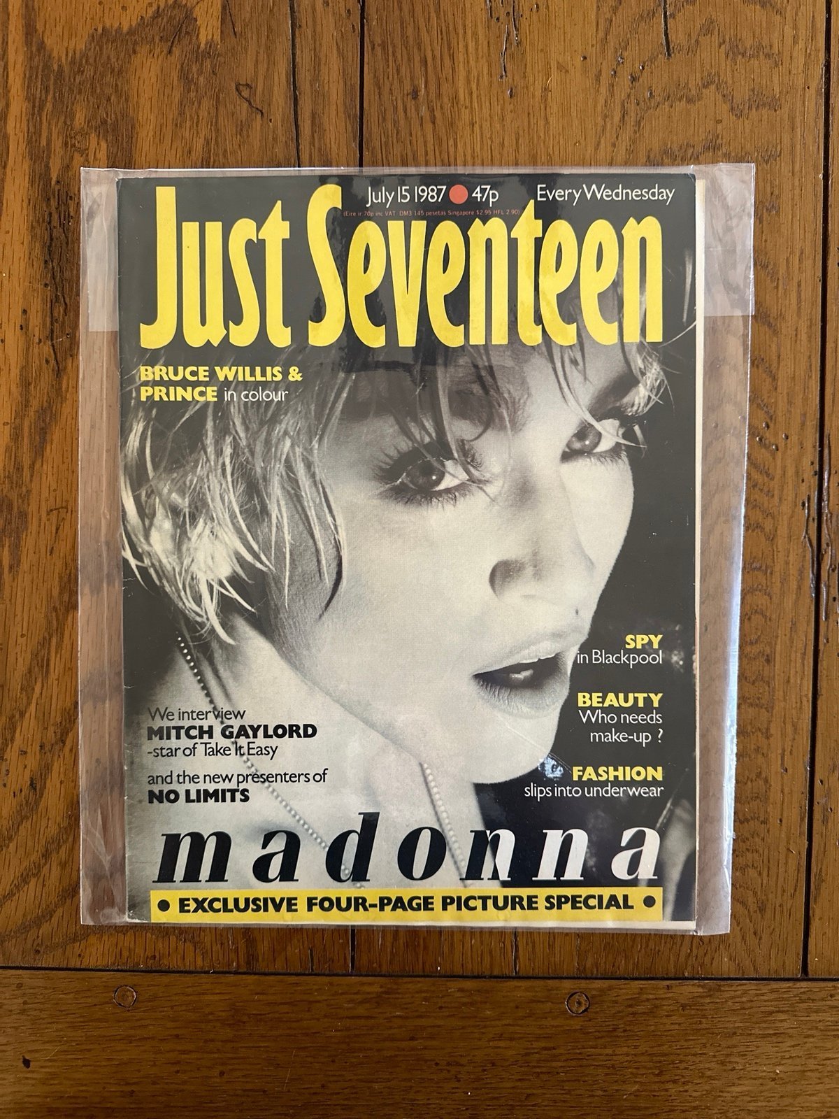 Madonna JUST SEVENTEEN magazine RARE