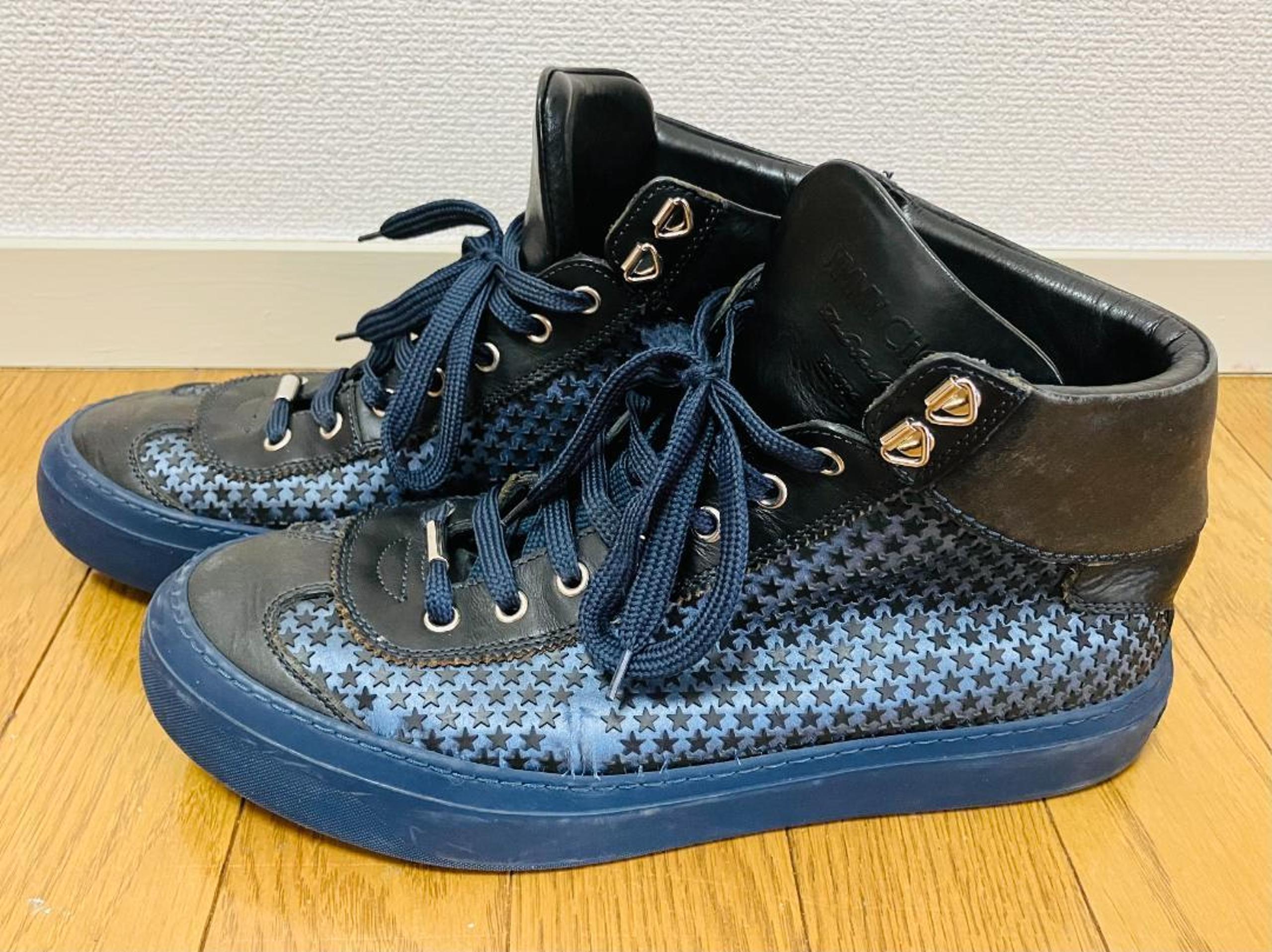 Slightly Imperfect, Excellent Condition JIMMY CHOO/Jimmy Choo High-Top Sneakers/Shoes Size 43