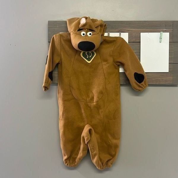 Scooby Doo Two Piece Halloween Costume Full Body Suit with Mask Hook And Loop 2T