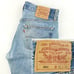Levi's 501 Button Fly Jeans Vintage 90s USA Heavily Worn Grunge Denim 32x32