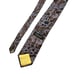 Donald J Trump Signature Collection Neck Tie Brown Blue Paisley Silk Gold Bar