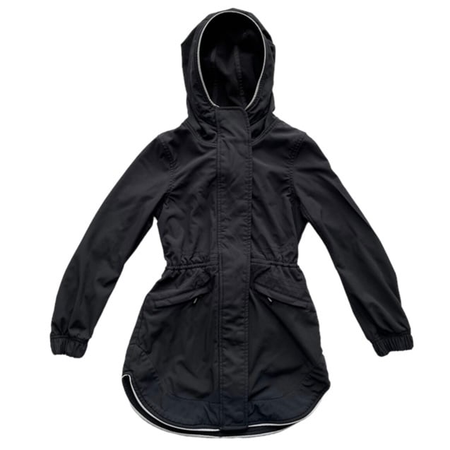 IVIVVA Athletica Black Hooded Reflective Trims Girl’s Jacket Size 6