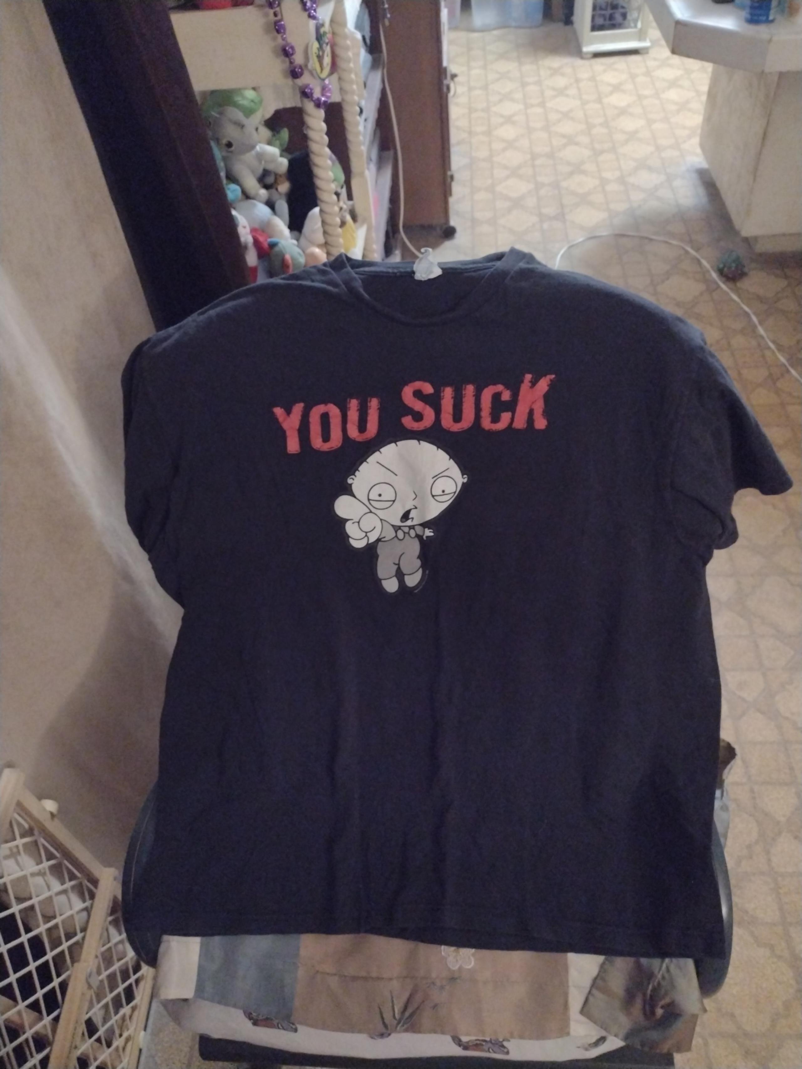 Family Guy you suck Stewie Tee Shirt size 2XL
