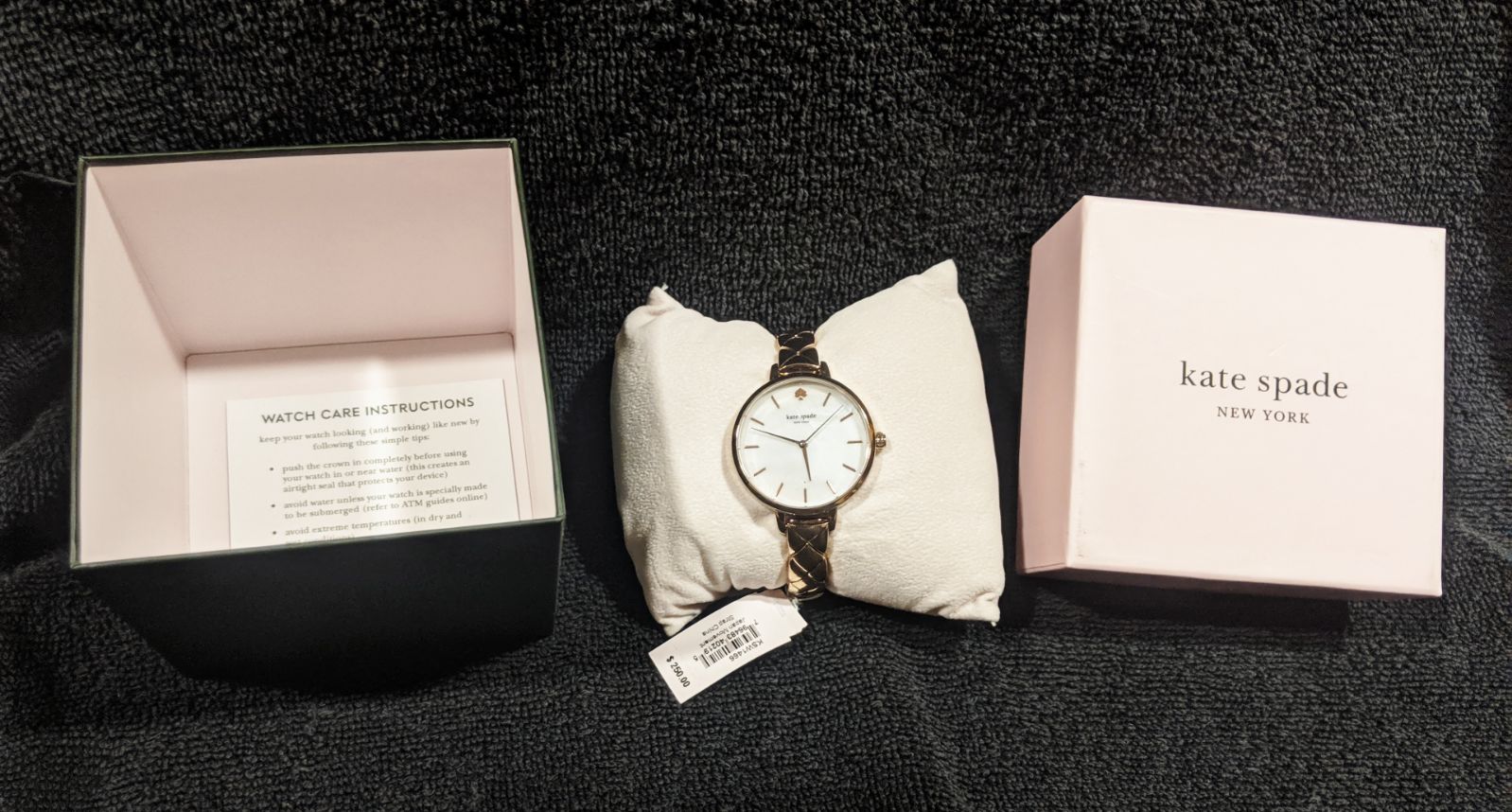 Kate Spade rose gold watch NWT