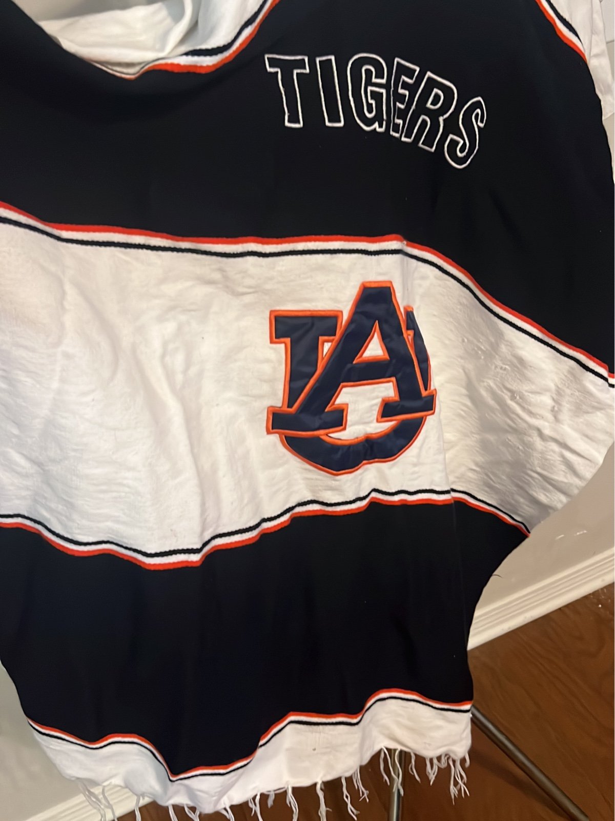 Auburn Tiger Sweater Poncho