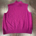 St. John Collection Knit Openwork Mock Turtleneck Top Sleeveless Size Small