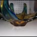 Murano Art Glass Star Style ~ Blue/Gold Dish
