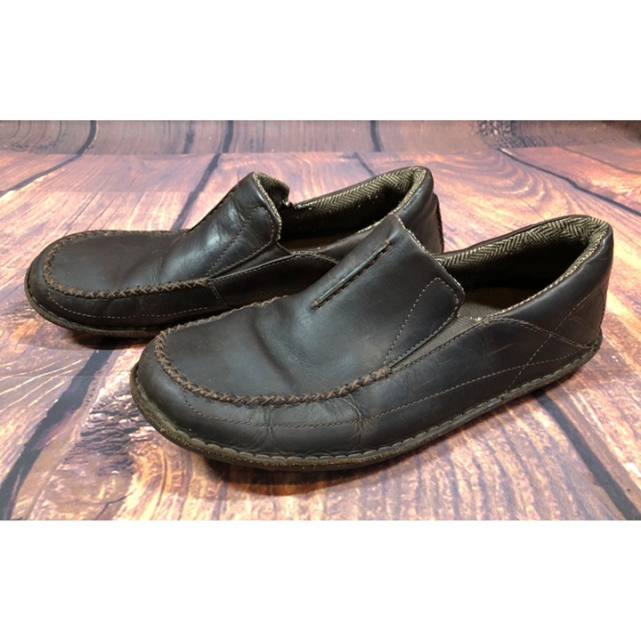 Patagonia Velvet Brown Leather Casual Moccasin Shoes Slip-on Mens 11.5 (t8n)