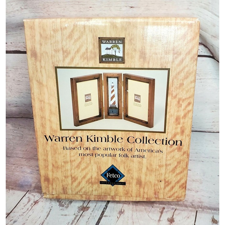 Warren Kimble Collection 3 Section Wood Lighthouse Picture Frame