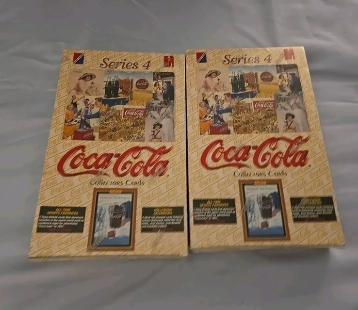 Coca Cola Series 4 Collectable Cards Factory Sealed 36 Pack Box - Get 2
