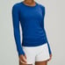 Women Lululemon Swiftly Tech Long Sleeve 2.0 Symphony Blue Size 4