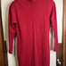 Vtg 80s Gianni Versace EU 44 (US 14) Red 100% Wool Long Sleeve Sweater Dress