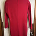 Vtg 80s Gianni Versace EU 44 (US 14) Red 100% Wool Long Sleeve Sweater Dress
