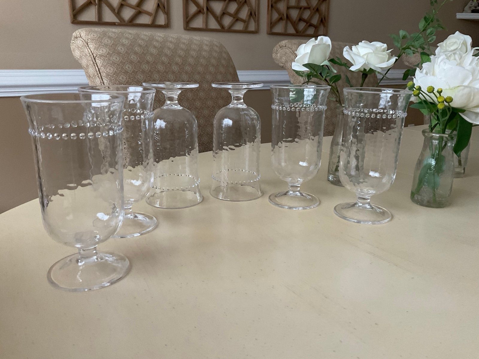 Set/6 NWOT Acrylic Iced Tea/ Water Glasses