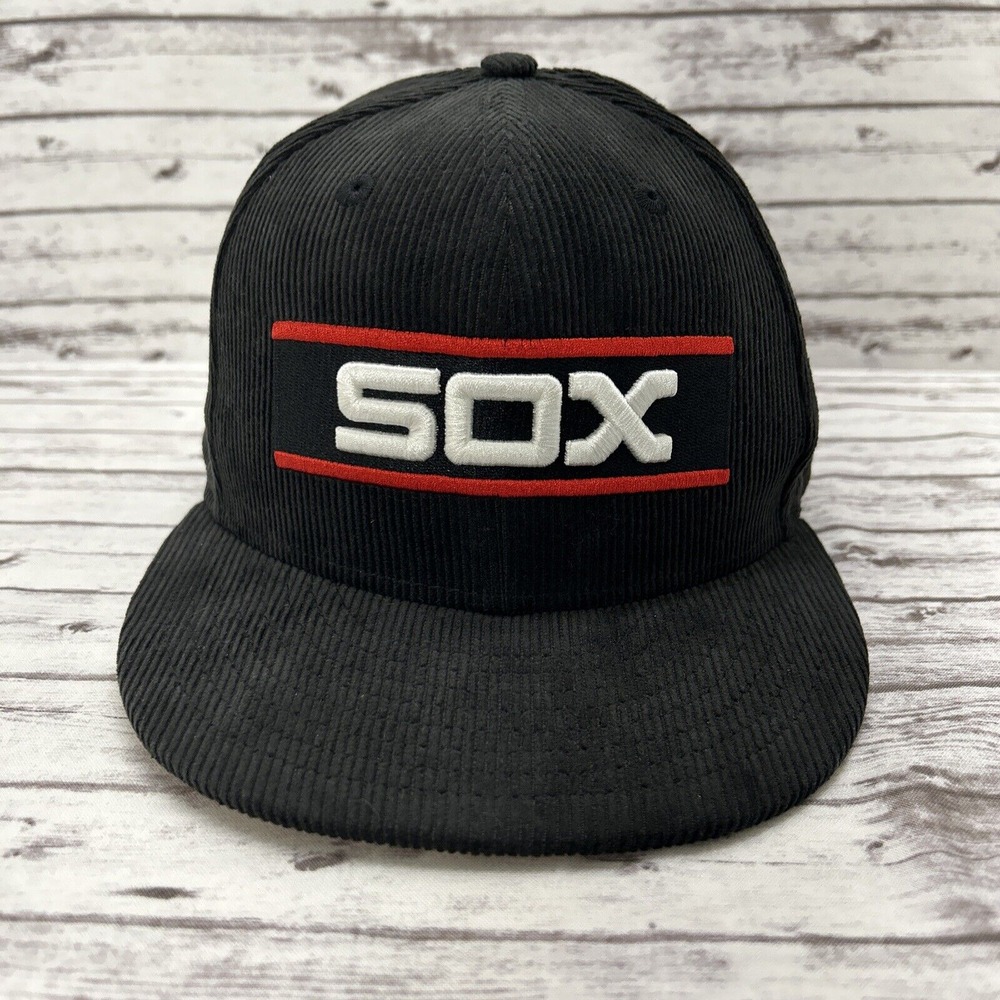 Chicago White Sox New Era 59Fifty Hat Cap 7 3/8 Cooperstown Collection Corduroy