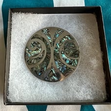Sterling Silver Opalescent Pin / Pendant