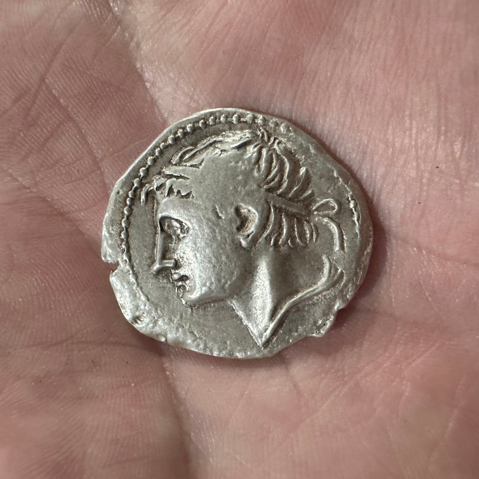 Sparta King Cleomenes III Tetradrachm Coin 235-222 BC Hand-Struck Solid Silver
