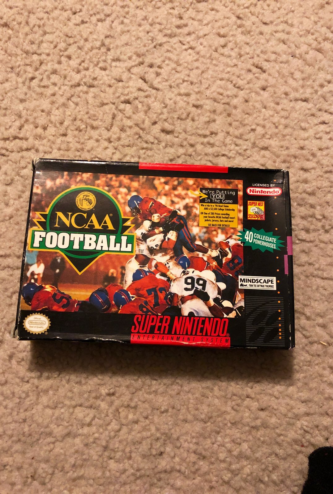 Super nintendo NCAA Football