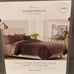 Threshold King Size Duvet Cover Set Dark Grey Cotton Linen