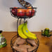 Auledio Iron 2-Tier Countertop Fruit Vegetables Basket Bowl Storage With Banana
