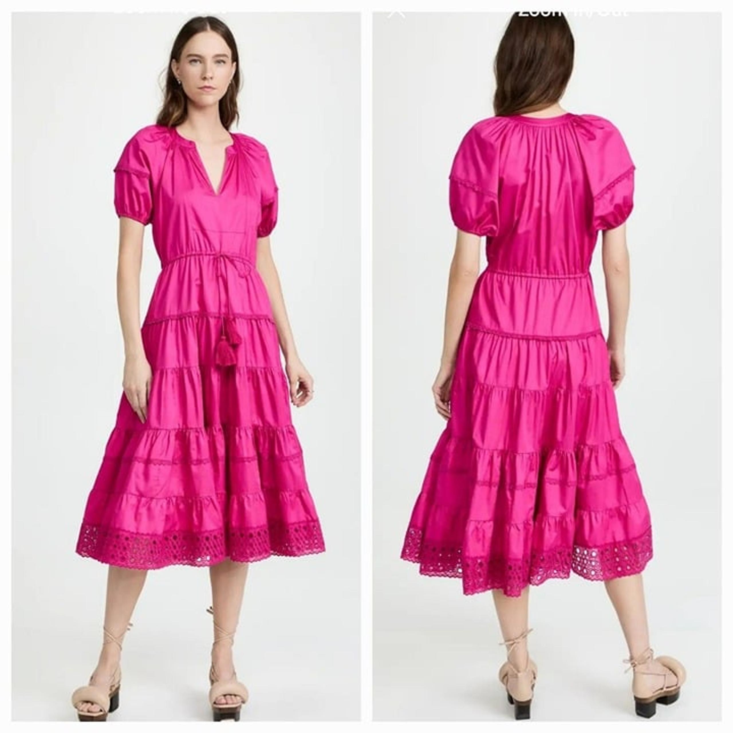 ALEXIS RAISSA TIERED MIDI DRESS, SIZE M