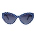 Kate Spade PAISLEIGH Blue Print Cat Eye Sunglasses - Blue/Black/White - NWT