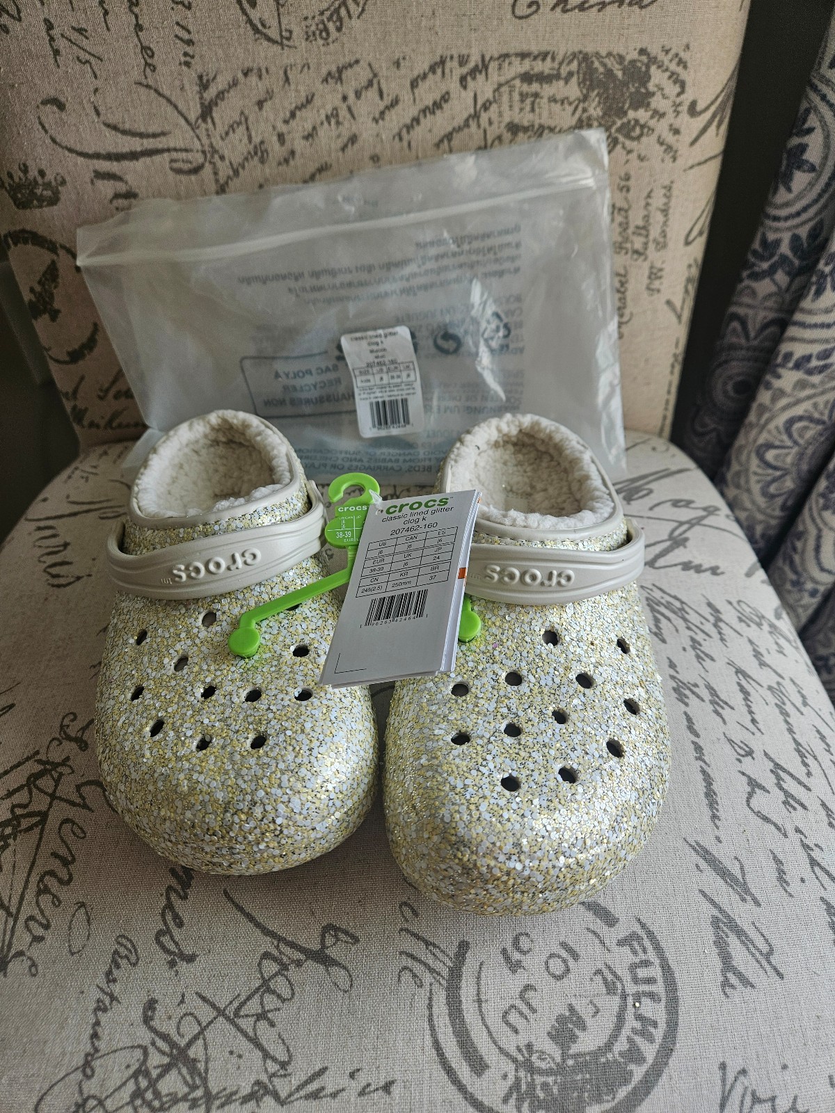 Kids Glitter Crocs