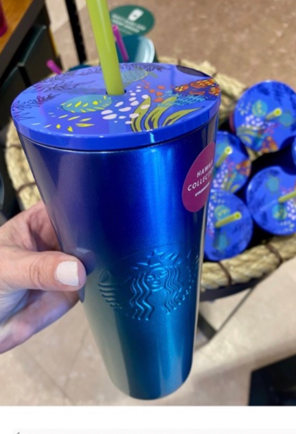 New starbucks collection blue ombre turtle hawaii collection cup