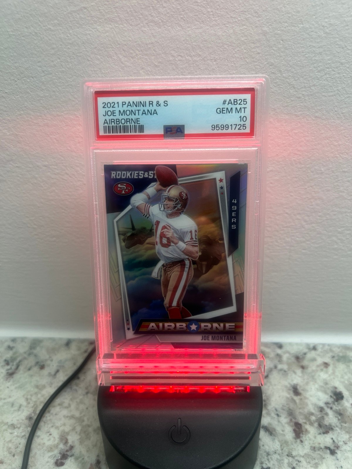 2021 Panini R & S Joe Montana AIRBORNE (PSA 10)