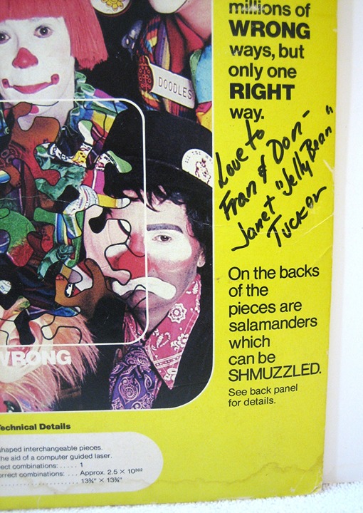 The Shmuzzle Puzzle No. SP-117 Clowns - Signed by two of the