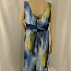 Chico's watercolor tank top maxi gown dress 1.5 L