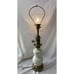 Vintage MCM Lenox Stiffel Off White Porcelain Gold Table Lamp