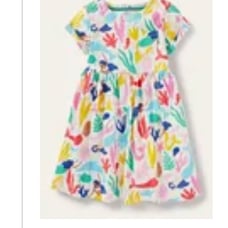 Mini Boden Short Sleeve Jersey Dress 3/4